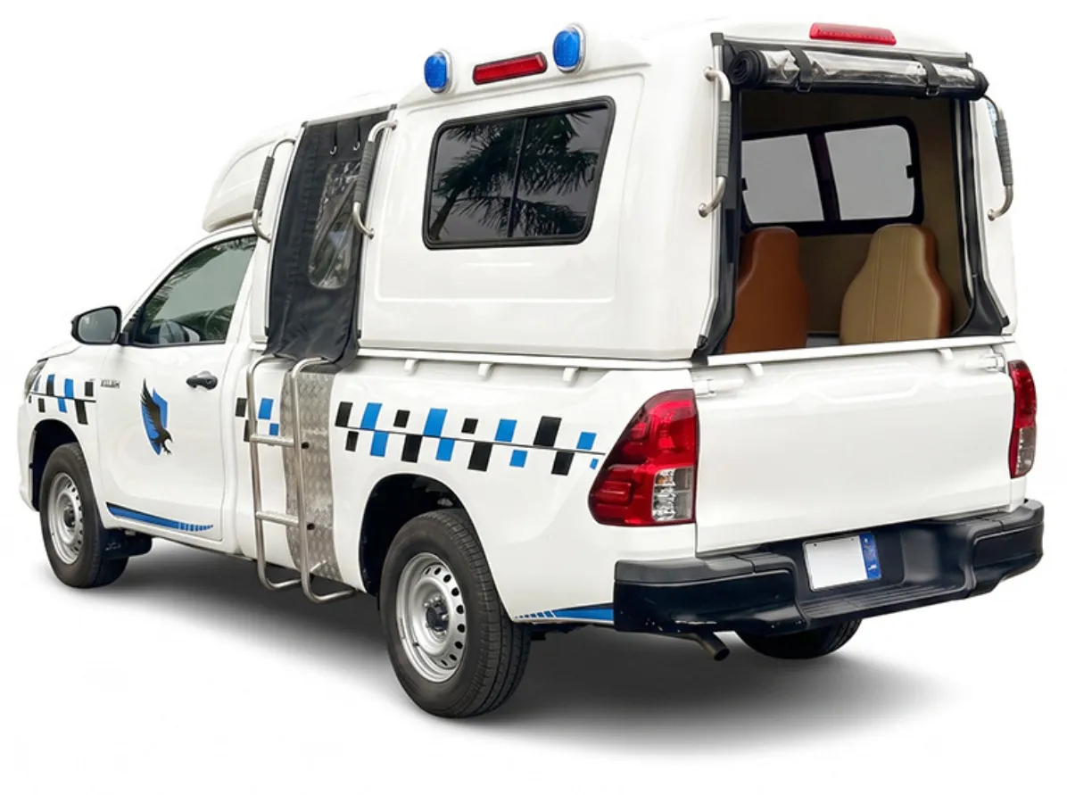 Police Escort Canopy for Toyota Hilux Single Cabin | MARKS Pakistan